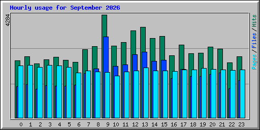 Hourly usage for September 2026